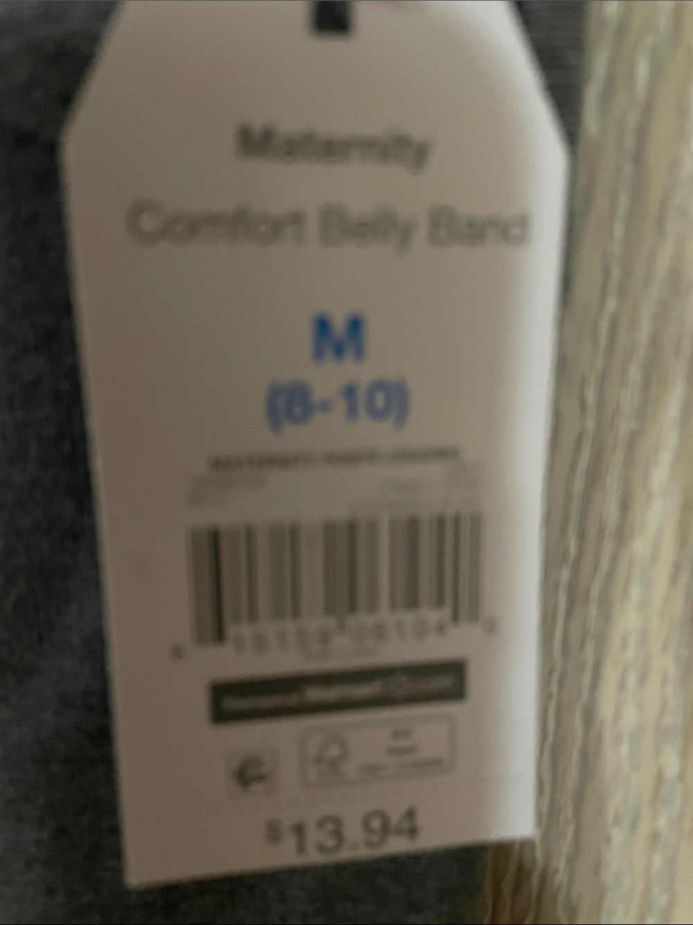 Time and Tru Black Maternity Belly Band